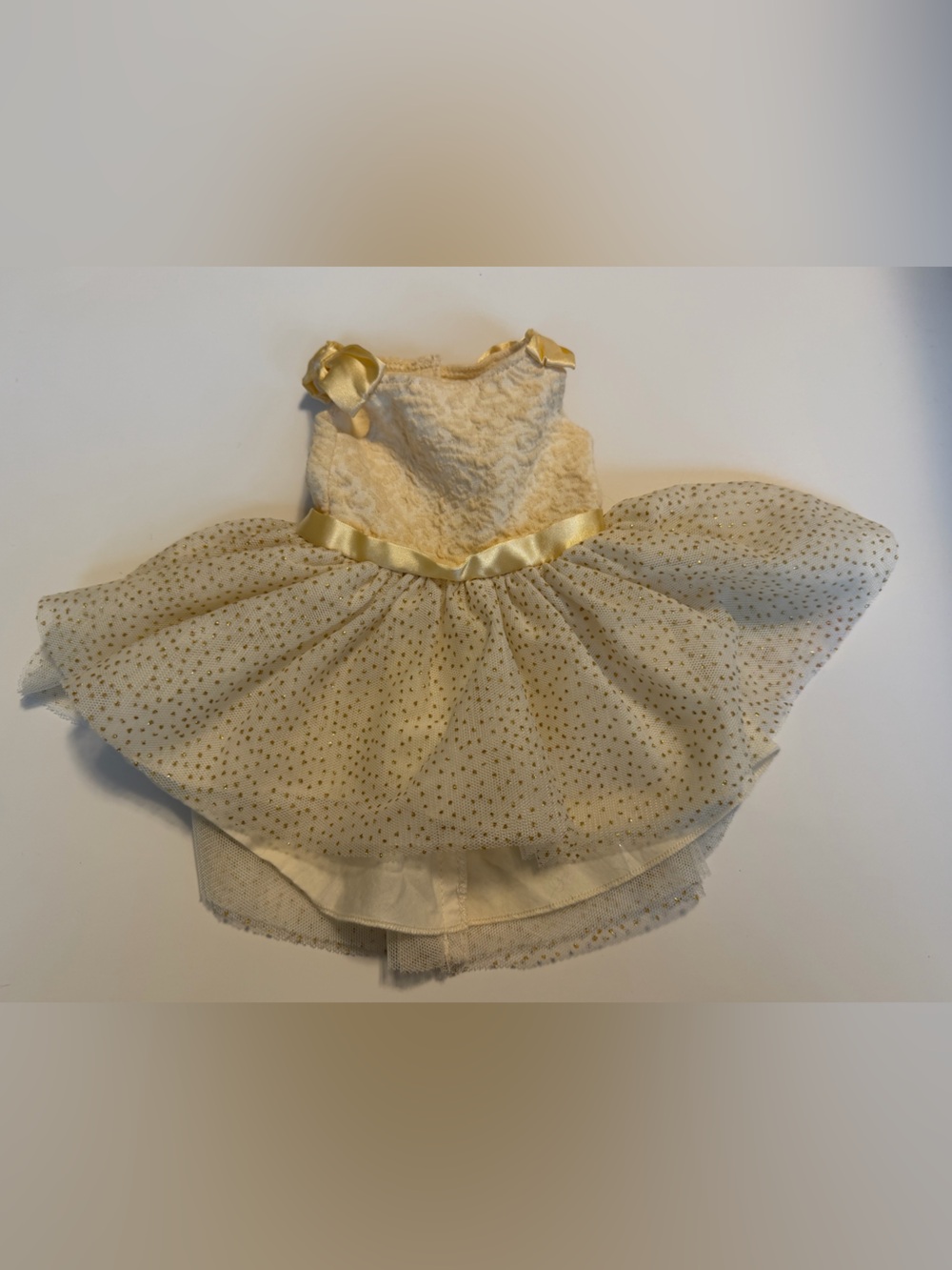 American Girl Gorgeous Gold Dress